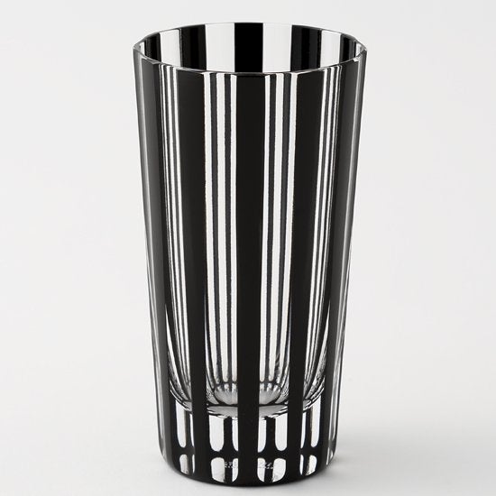 KUROCO ストライプ タンブラー 黒の江戸切子 300ml｜木本硝子 — KIMOTO 