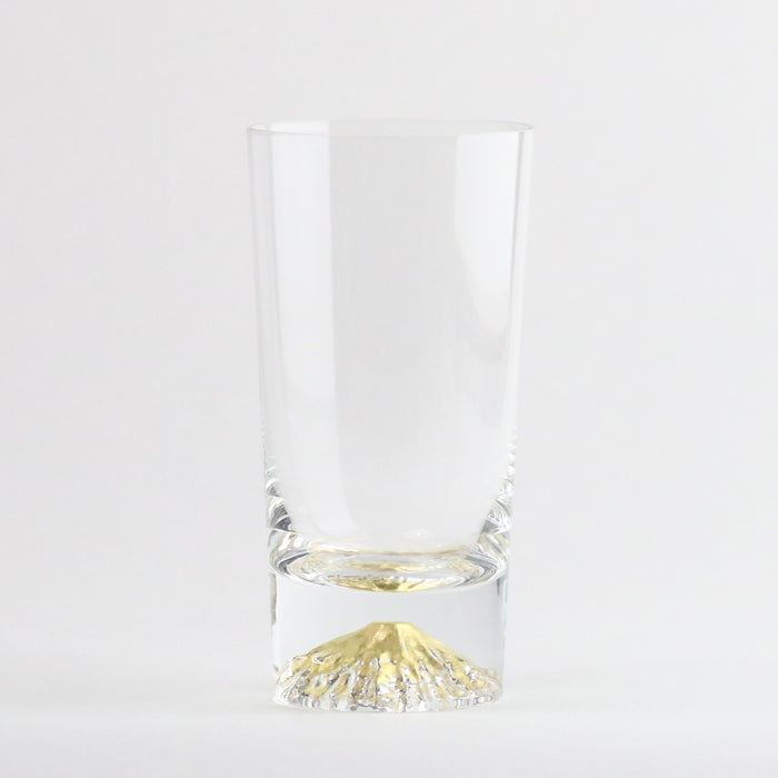Mt. Fuji Glass Tumbler - Gold Fuji (Gold Leaf)
