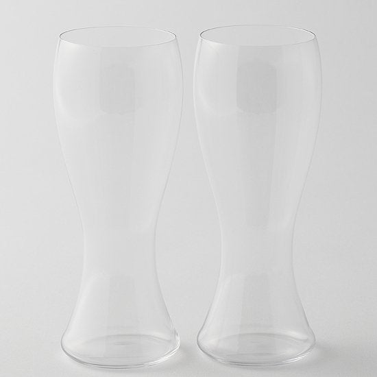 Light beer glass pair