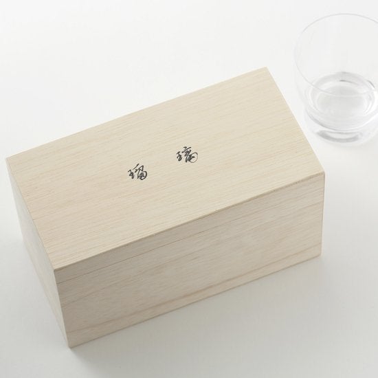 Ruri morning pair in a wooden box
